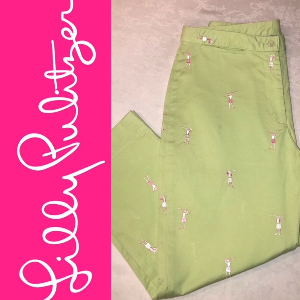 Lilly Pulitzer 🏌️‍♀️Cropped/Capri Pant Lime Green
